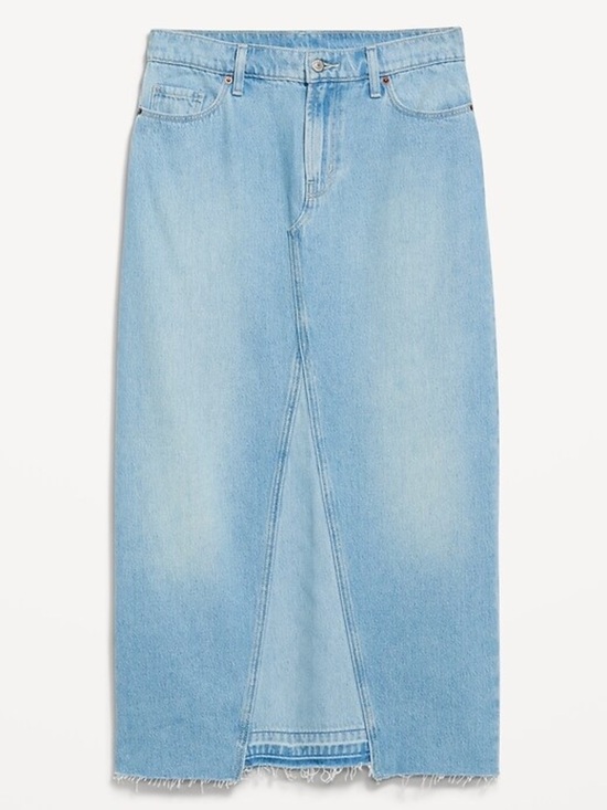 Old Navy Dresses & Skirts - NWT Old Navy Mid-Rise Jean Maxi Skirt